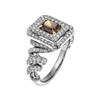 Image 2 : GIA 1.97 ct. Natural Fancy Deep Orange-Brown Diamond Cocktail Ring in 18k & Platinum