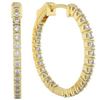 Image 1 : 1.00 ct. Lab Grown Diamond Hoop Earrings in 10K Yellow Gold (G-H, VS)