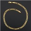 Image 1 : Men's Figaro Style Bracelet 14k Yellow Gold 8.5"