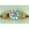 Image 1 : 2.05 ct. Natural Round Diamond Solitaire Ring 10k Rose Gold