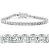 Image 1 : 10.00 ct Natural Round Diamond Tennis Bracelet 14k White Gold 7" Double Lock Clasp (G-H, I1)