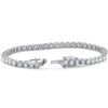 Image 3 : 10.00 ct Natural Round Diamond Tennis Bracelet 14k White Gold 7" Double Lock Clasp (G-H, I1)