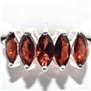 Image 1 : SILVER GARNET(2.4CT) RHODIUM PLATED RING