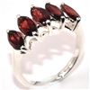 Image 2 : SILVER GARNET(2.4CT) RHODIUM PLATED RING