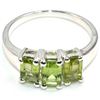 Image 3 : SILVER PERIDOT(1.75CT) RHODIUM PLATED RING