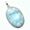 Image 2 : SILVER LARIMAR(21.6CT) HAND MADE PENDANT