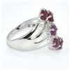 Image 2 : SILVER RUBY(2.5CT) RHODIUM PLATED RING (~SIZE 7)