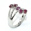 Image 3 : SILVER RUBY(2.5CT) RHODIUM PLATED RING (~SIZE 7)