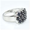 Image 2 : SILVER BLUE SAPPHIRE(2.75CT) RHODIUM PLATED RING