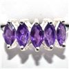 Image 1 : SILVER AMETHYST(1.75CT) RHODIUM PLATED RING