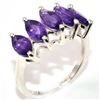 Image 2 : SILVER AMETHYST(1.75CT) RHODIUM PLATED RING