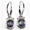 Image 1 : SILVER MYSTICE(4.9CT) RHODIUM PLATED EARRINGS