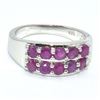 Image 1 : SILVER RUBY(3.5CT) RHODIUM PLATED RING (~SIZE 7)