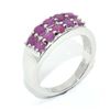 Image 3 : SILVER RUBY(3.5CT) RHODIUM PLATED RING (~SIZE 7)