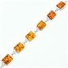 Image 2 : SILVER AMBER(16.2CT) HAND MADE BRACELET