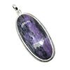 Image 2 : SILVER CHAROLITE(27.45CT) HAND MADE PENDANT