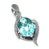 Image 2 : SILVER BLUE QUARTZ(6.3CT) HAND MADE PENDANT