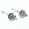 Image 2 : SILVER CHALCEDONY(4.9CT) HAND MADE EARRINGS