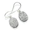 Image 2 : SILVER SILVER DRUZY(11.9CT) HAND MADE EARRINGS