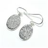 Image 3 : SILVER SILVER DRUZY(11.9CT) HAND MADE EARRINGS