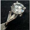 Image 4 : 14K WHITE GOLD LAB DIAMOND (1.9CT VS1) 4G RING