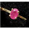 Image 1 : 10K YELLOW GOLD RUBY(0.6CT) 1.5G RING (~SIZE 6.75)