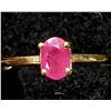 Image 2 : 10K YELLOW GOLD RUBY(0.6CT) 1.5G RING (~SIZE 6.75)