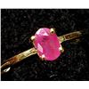 Image 3 : 10K YELLOW GOLD RUBY(0.6CT) 1.5G RING (~SIZE 6.75)