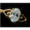 Image 2 : 10K YELLOW GOLD LAB DIAMOND (1CT VS) 0.9G RING