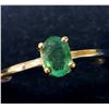 Image 1 : 10K YELLOW GOLD EMERALD(0.5CT) 1.5G RING (~SIZE 7)