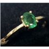Image 3 : 10K YELLOW GOLD EMERALD(0.5CT) 1.5G RING (~SIZE 7)