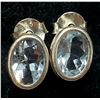 Image 2 : SILVER AQUAMARINE(1.4CT) EARRINGS, MADE IN CANADA