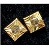 Image 1 : 14K YELLOW GOLD CZ 0.72G EARRINGS