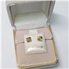 Image 3 : 14K YELLOW GOLD CZ 0.72G EARRINGS