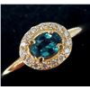 Image 2 : 10K YELLOW GOLD SAPPHIRE(0.33CT) DIAMOND(0.12CT)