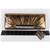 Image 1 : DISPLAY METALLIC BRONZE EVENING HANDBAG