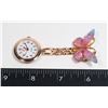 Image 1 : NEW PURPLE AND BLUE BUTTERFLY DESIGN NURSE WATCH