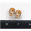 Image 1 : NEW ENAMEL HOME ALONE KEVIN STUDDED EARRINGS