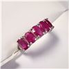 Image 3 : 14K WHITE GOLD NATURAL RUBY(3.5CT) RING (SIZE 6.5)