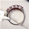 Image 5 : 14K WHITE GOLD NATURAL RUBY(3.5CT) RING (SIZE 6.5)