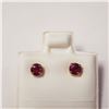 Image 1 : 14K YELLOW GOLD RUBY EARRINGS, MADE IN CANADA