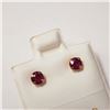 Image 2 : 14K YELLOW GOLD RUBY EARRINGS, MADE IN CANADA