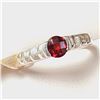 Image 2 : SILVER GARNET(0.4CT) RING