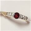 Image 3 : SILVER GARNET(0.4CT) RING