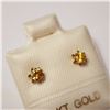 Image 2 : 14K YELLOW GOLD YELLOW SAPPHIRE EARRINGS