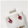 Image 2 : 10K YELLOW GOLD RUBY(0.44CT) DIAMOND(0.06CT)