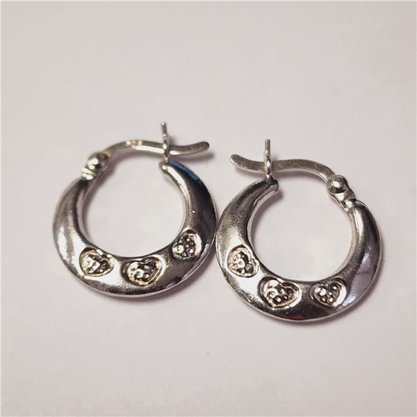 SILVER HOOP EARRINGS