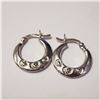 Image 1 : SILVER HOOP EARRINGS