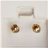 Image 1 : 14K WHITE GOLD CITRINE(0.44CT) EARRINGS