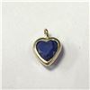 Image 1 : 10K YELLOW GOLD SAPPHIRE(1.25CT) PENDANT